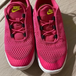 Little girl Nike shoes.